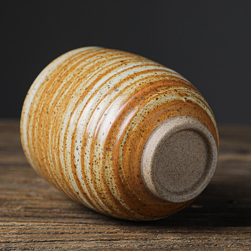 Saudi Arabian Espresso Coffee Cup Coarse Pottery Retro Handmade Tea Cup Large Ceramic Master Cup  Water Cup