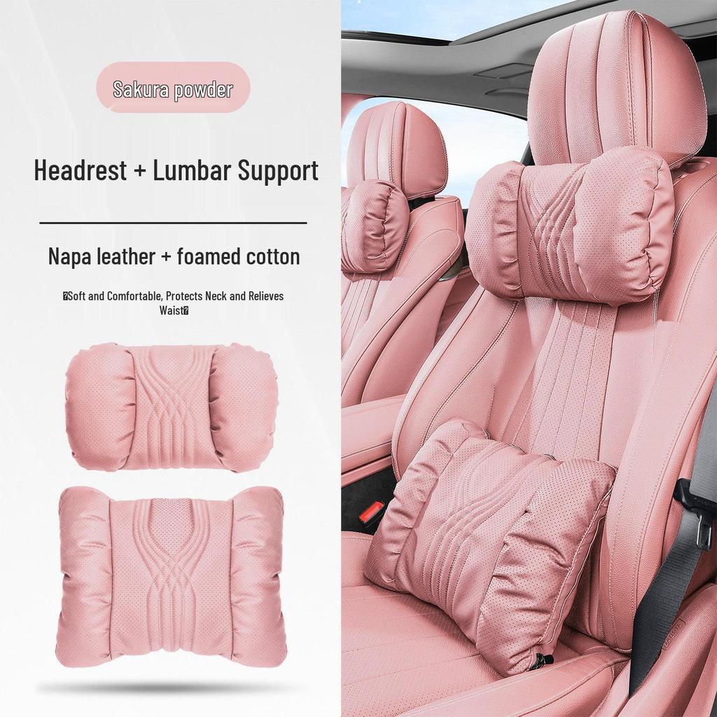 Universal Car Headrest & Lumbar Support Cushion Set for Maybach - All-Season Neck Protection