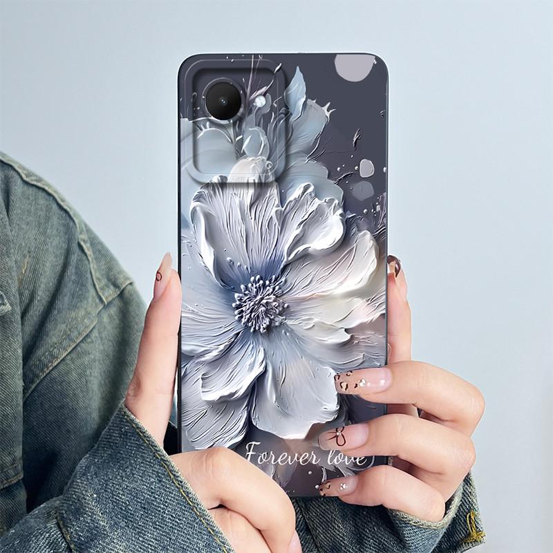For Realme C30 C30s Narzo 50i Prime Phone Case RMX3690 RMX3506 Coque Soft Silicone Sweet Painted Back Printed Protective Cover
