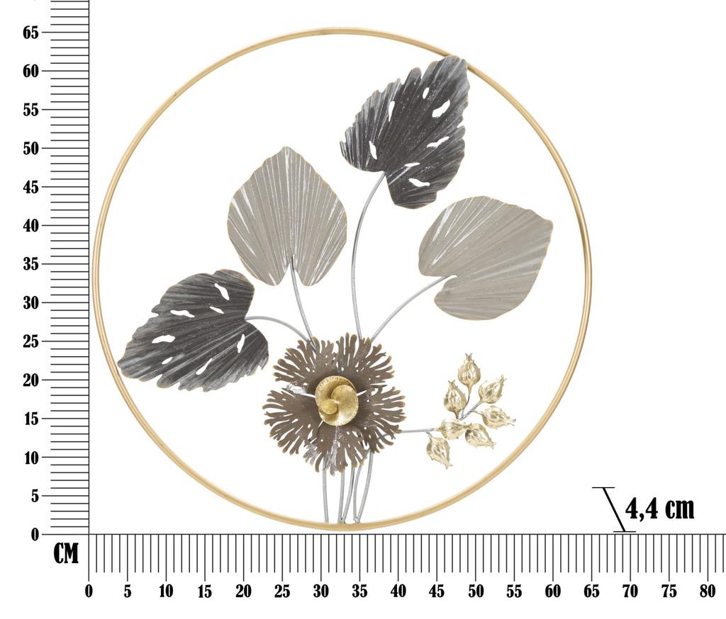 Wall Iron Panel Rod Ø 65.4X4.4 Cm