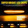 2x LED Sequential Side Marker Lights For BMW E46 E60 E61 E81 E82 E88 E90 E91 EOA