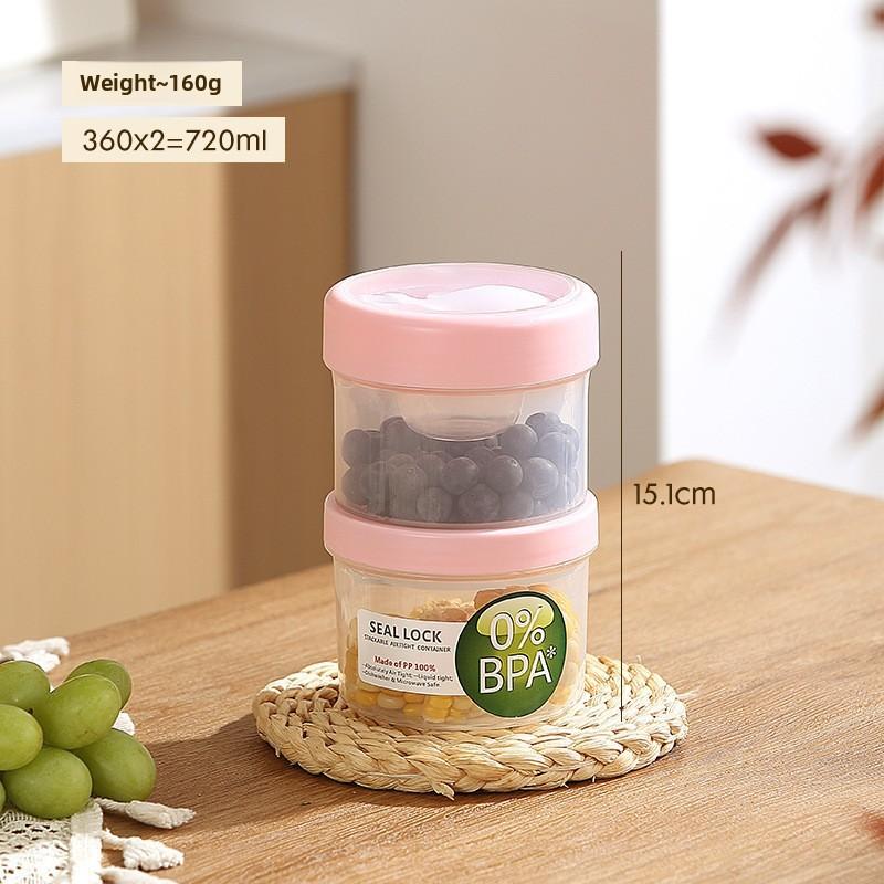 Portable Salad Bowl With Sealed Lid For Light Meals And Snacks