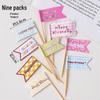 Colorful Macaron Cartoon Birthday Candle Decorations