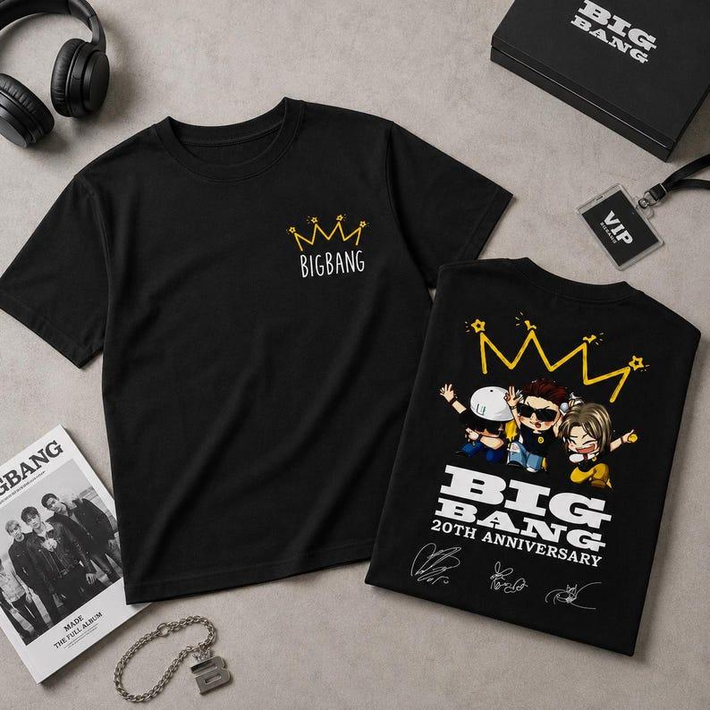 2026 Sommer Heißer Verkauf Big Bang K-Pop VIP T-Shirt Y2K Unisex Hip Hop Streetwear T-Shirt Hohe Qualität Harajuku Punk T-Shirt