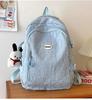 Schoolbag Spring and Summer New Middle School Student School Bag Female Korean Edition Campus Style Rhombus Fashion High School Student Large Capacity
