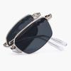 RECLOW Stainless Folding Sunglasses Black Amon F