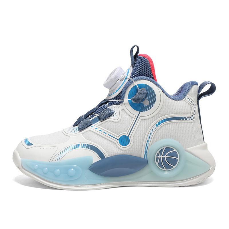 Children's basketball shoes 2025 spring and autumn new mesh boys' sports shoes non-slip middle and older boys' running shoes