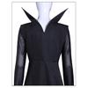 Wednesday Addams Halloween Stand Collar Long Dress Cosplay Costume for Anime Show