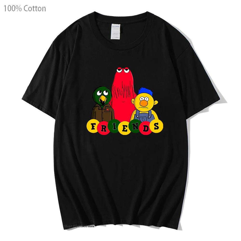 

Мультяшная футболка с мемом «Не обнимай меня, мне страшно» для женщин и мужчин, одежда для мальчиков/девочек, 100% хлопок, одежда Y2k, графические футболки M