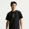 Nike T Shirts Men's Black/Royal Blue Crew Neck Moderate
