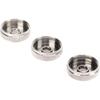 3 Stück Metall-Ventilknöpfe Silberne Schraubkolben für Trompeten-Ersatz