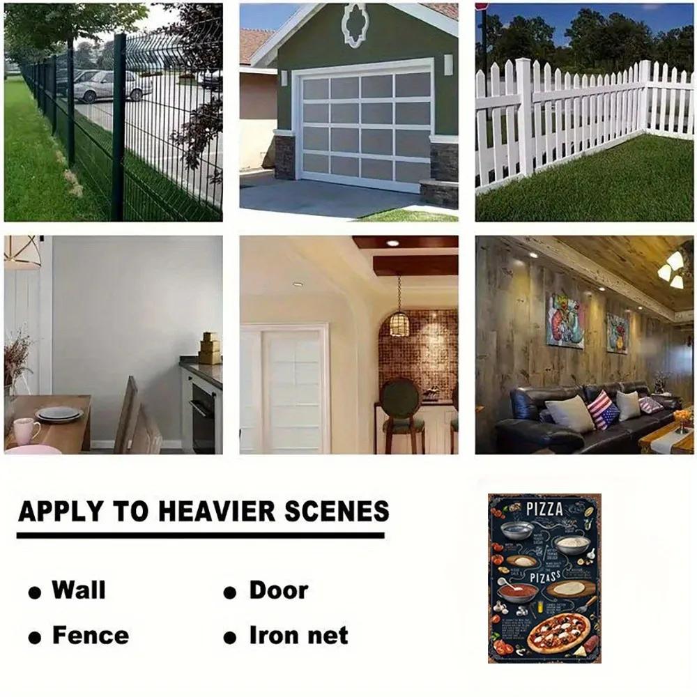 Vintage Pizza Recipe Metal Sign - 8x12" Aluminum Retro Decor for Kitchen, Bar & Restaurant