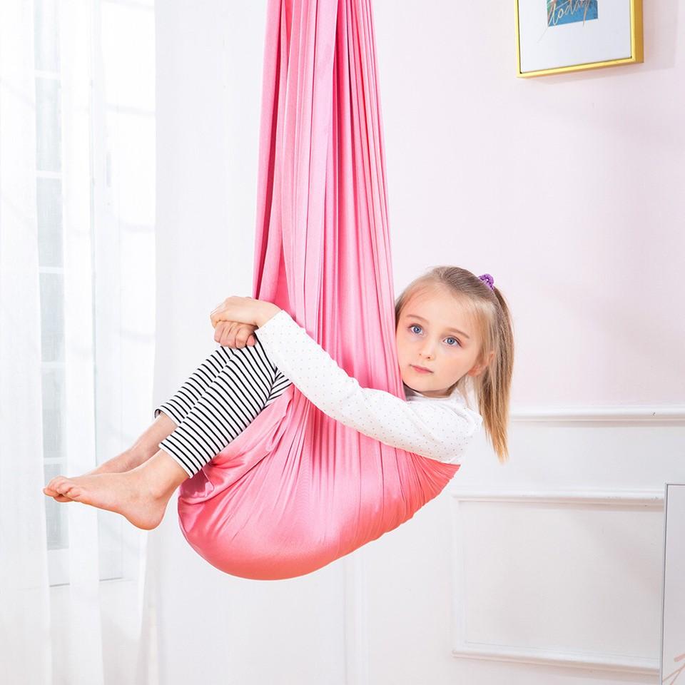 New Children's Swing Hammock Indoor Outdoor Yoga Therapy Autism Resilient
