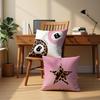 Trendy Funky Cheetah Pink Y2K Luck 8 Ball Pillow Covers 18x18 Set of 2,Cheetah Leopard Lover Gifts for Women,Coquette Preppy Pillow Covers for Girls