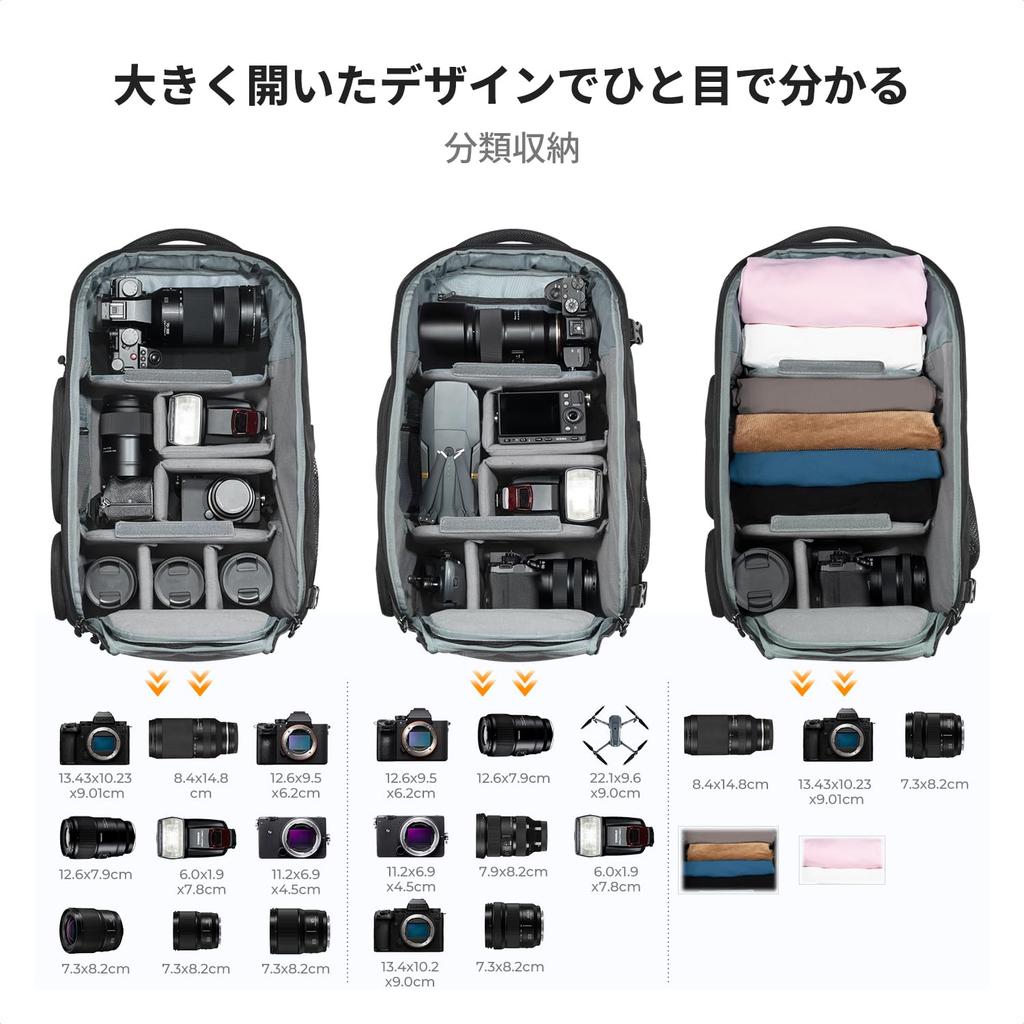 Concept Camera Large Backpack for and Other Compatible with PCs and and Ideal for and Outdoor Photography K&F Backpack, Stylish, Capacity,