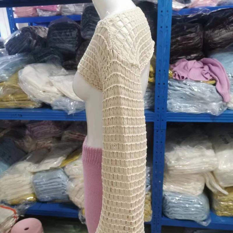 Women Y2k Crochet Knit Hollow Out Crop Top Long Flared Sleeve Shrug Sweater Mesh Cover Ups Cardigan Streetwear Pullover Women