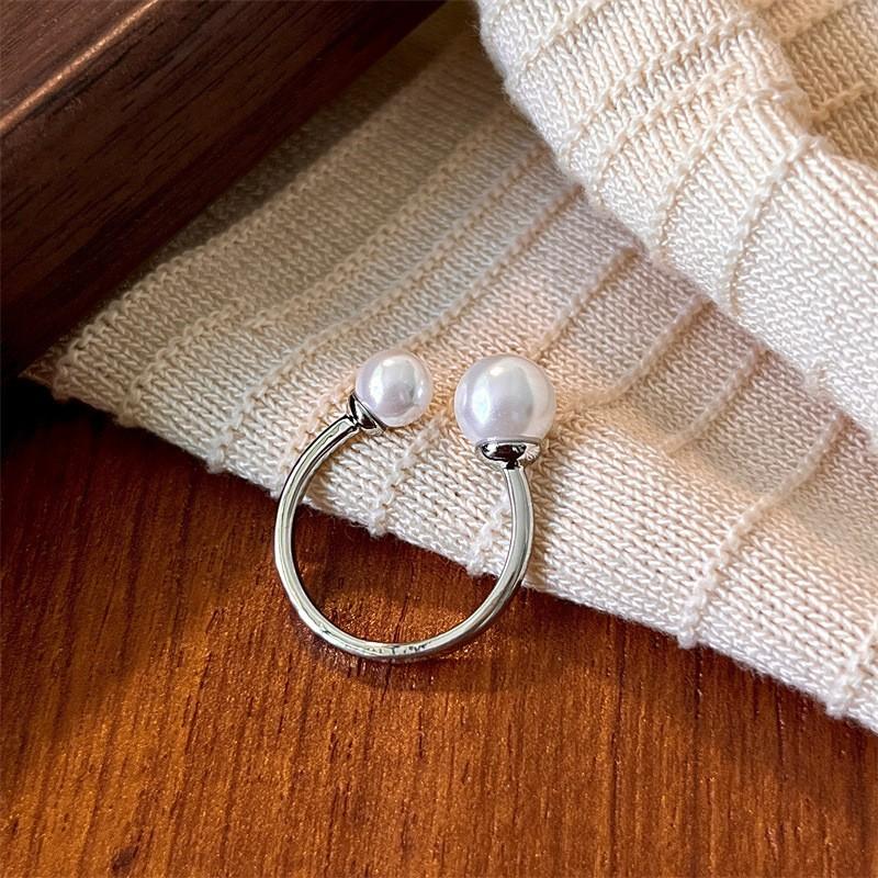 Open Mouth Temperament Double Bead Ring