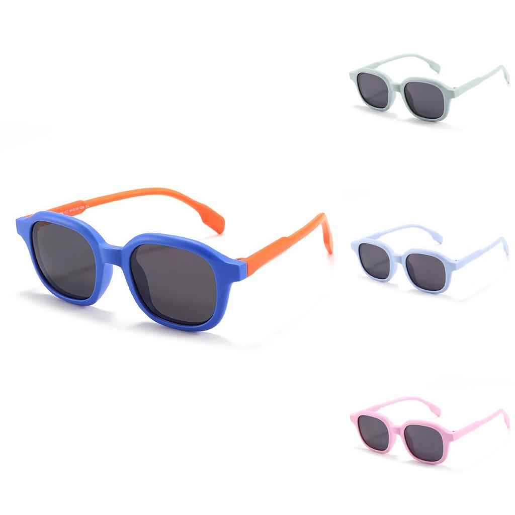 Children Trendy Oval Design Polarized Sunglasses Summer Outdoor Protection Uv