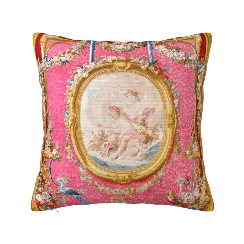 Custom Vintage Rose Victorian Angel Pillow Covers Home Decoration Luxury Cushion Cover Square Pillowcase