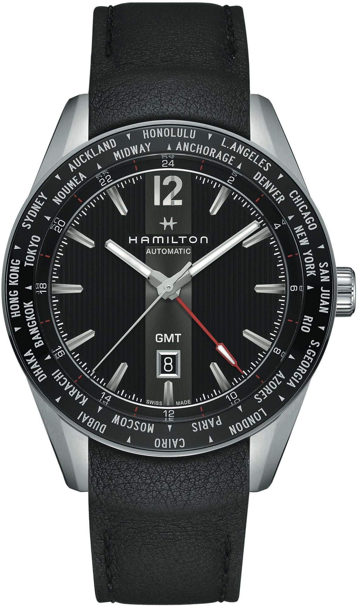 

HAMILTON Watch Broadway GMT Auto GMT 2018 Limited Model H43725731 46mm Imported [Hamilton] (Broadway Auto) Men s [Regular Product]