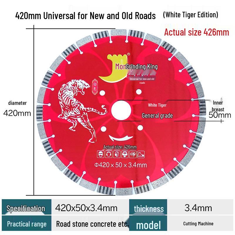 Diamond Saw Blade for Concrete, Stone, Marble & Cement - 300/400/500 mm