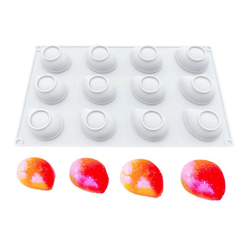 Kreative Obstserie Silikonform Mangoform Zum Backen Schokolade Mousse Kuchen Eis Dessert Antihaft-Backform Kuchen