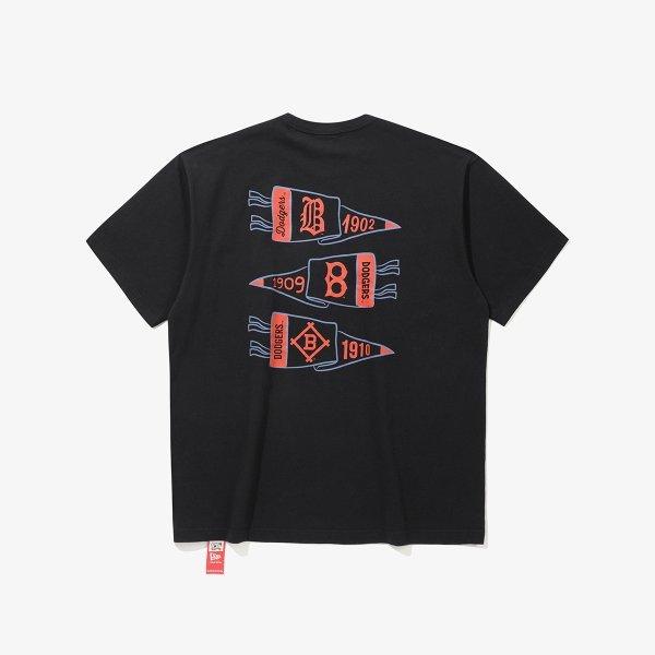 New Era Brooklyn Dodgers Flag T shirT Black 15147547