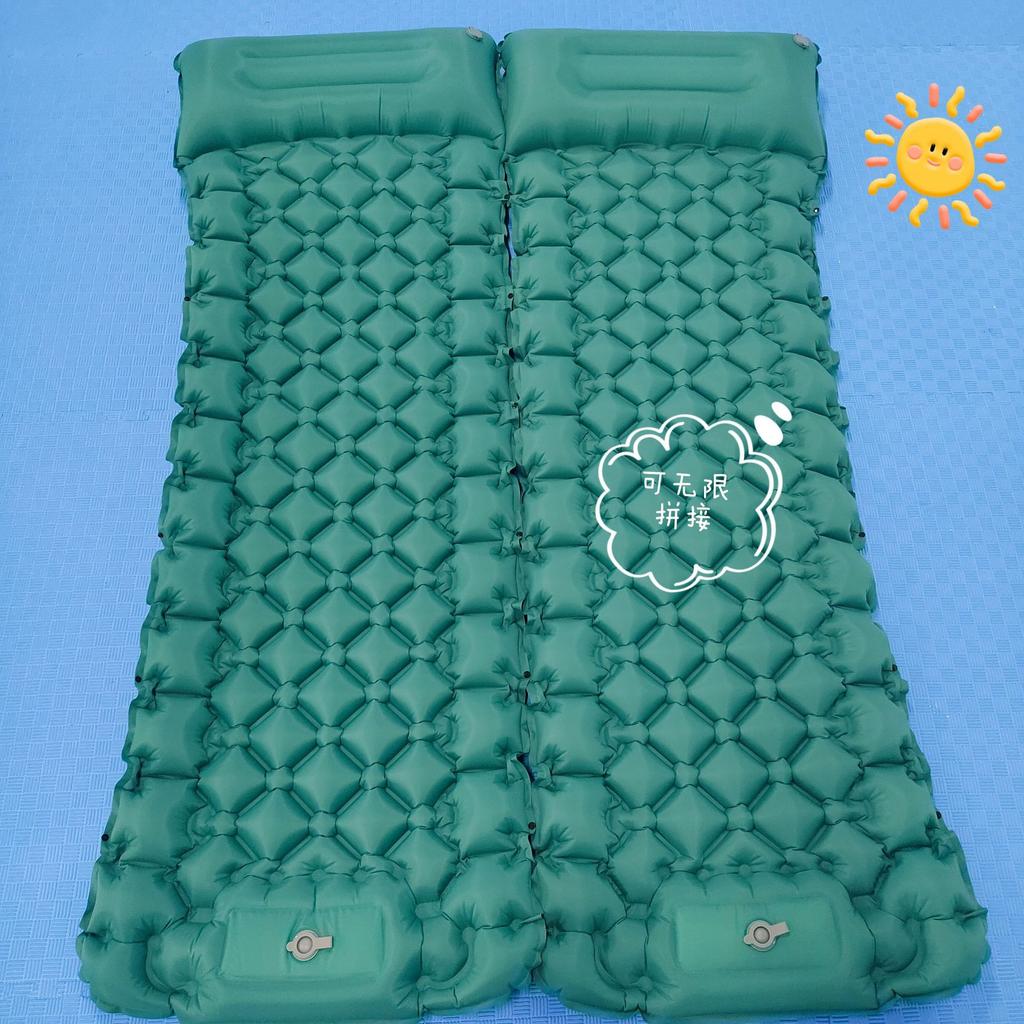 Aufblasbare Outdoor-Matte ist leicht und tragbar für Outdoor-Camping, mit feuchtigkeitsbeständigen Fußpolstern und aufblasbaren Schlafmatten für Mittagspausen