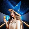 1pc Halloween Woman Witch Hat Costume Hat for Party Coseplay Masquerade Hat Festival Decoration Accessories Halloween Wizard