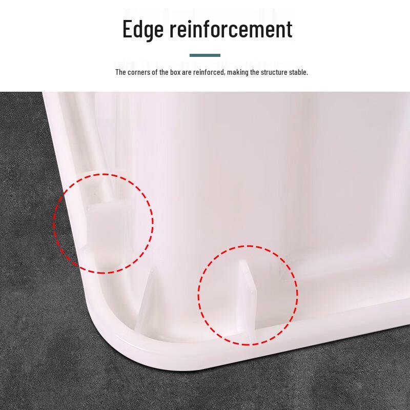 50L White PP Multipurpose Storage Tank with Lid