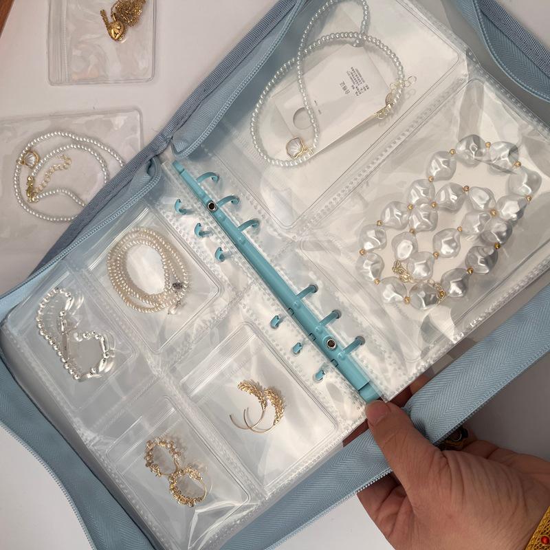 8cm Thick Jewelry Storage Book: Dustproof & Anti-oxidation PVC, Securely Holds Earrings & Bracelets