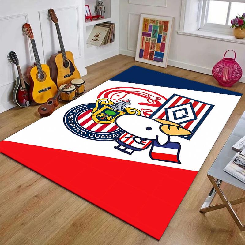 1 Stück Fußballmannschaft (66) Design Bedruckter Teppich für Schlafzimmer Wohnzimmer Heimdekoration Teppiche Matte Rutschfeste Matte Teppich für das Bett