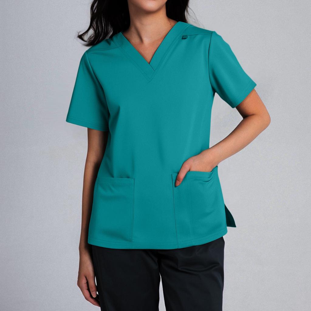 Women's Fashion V-Neck Short Sleeve Overalls With Pockets Clothes