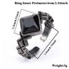 White Crystal Stone Ring Punk Style Amethyst Ring Newest Crystal Ring  Fashion Accessories