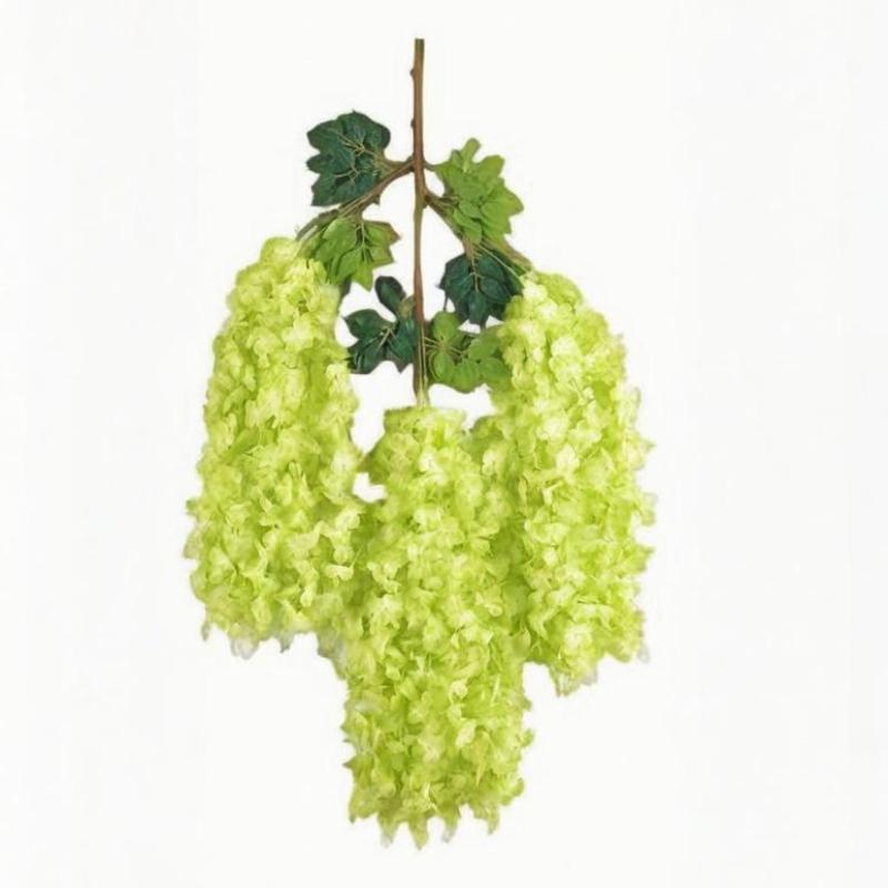 

1 шт. Искусственные цветы Ротанг Дом Свадебное торжество Фестиваль Наружный Сад Стена Двор Гирлянда Сделай сам Подарочная коробка Декор Аксессуар зелёный
