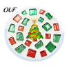 Creative Parent Child Interaction DIY Acrylic Coaster Making Kit, Christmas Theme Decorative Craft, Waterproof Drink Set Table Mat for Holiday