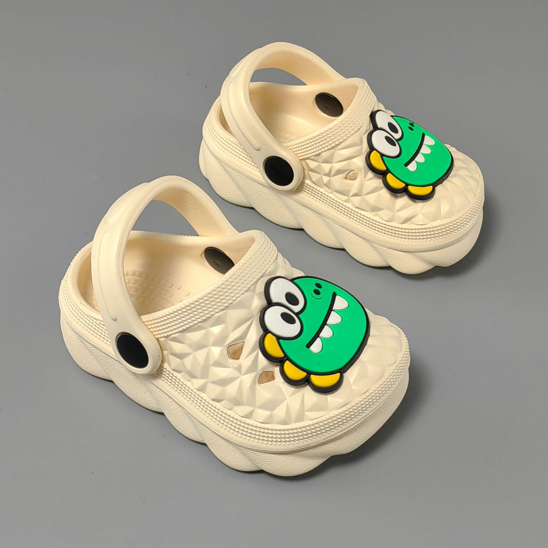 

2025 Dinosaur EVA Durian Shoes: Stylish, Comfy Cartoon Design for Kids – Ideal for Indoor & Outdoor Use 23 брудно-білий