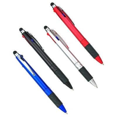 4 Pcs Stylus Pen for Multifunction Writing 3-color 0.7mm Ballpoint Pen Fashion Ink Metal Clip Conference