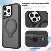 For iPhone 16 Pro Case Compatible with MagSafe PC+TPU Ring Kickstand Cell Phone Cover