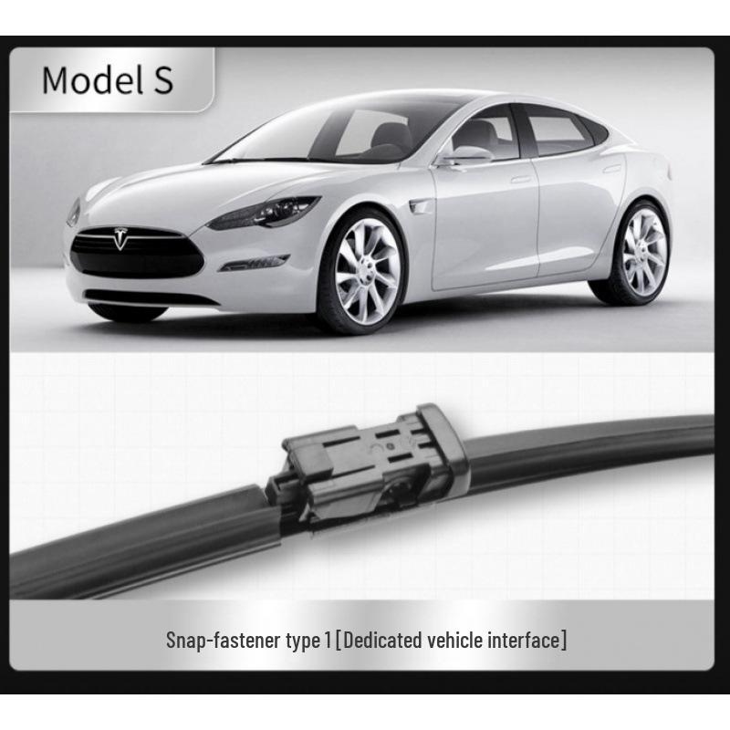 Compatible Tesla Original Wiper Blades for Model 3, Model Y, Model S, and Model X - Silent Rubber Strips