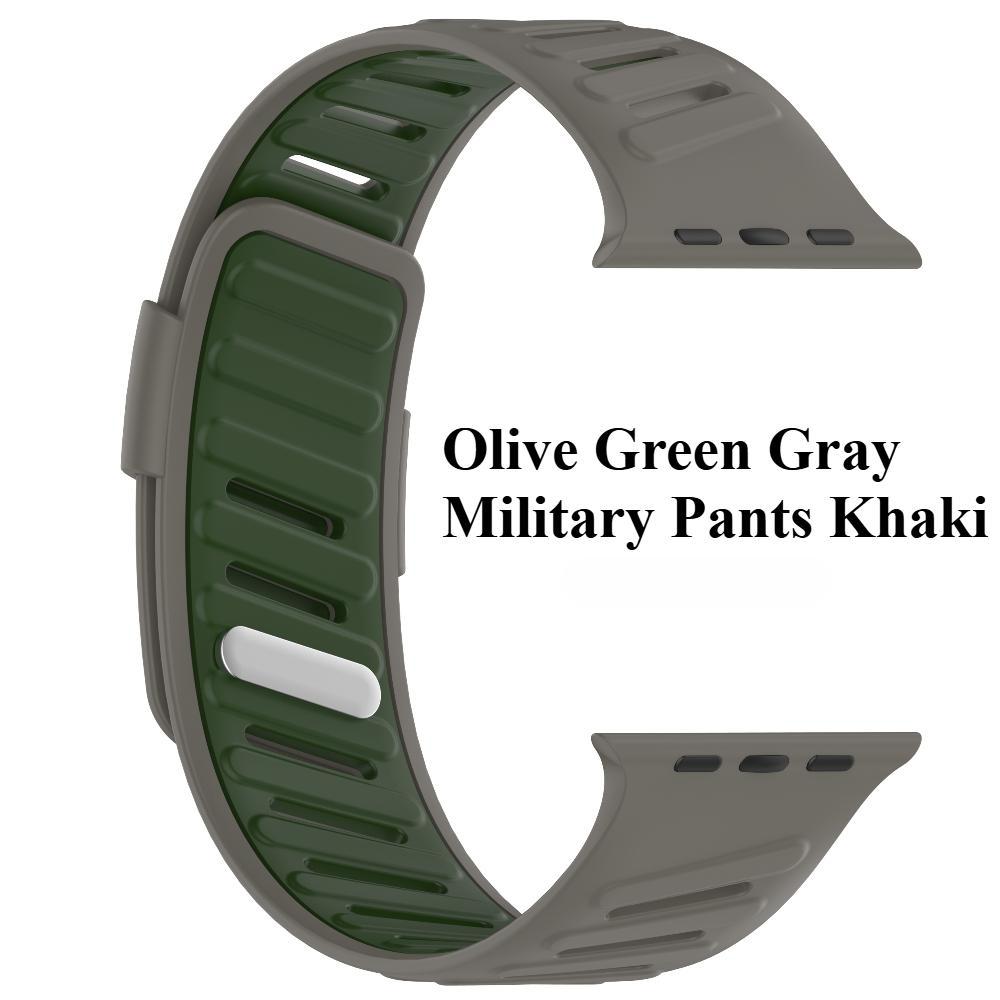 Silicone Sport Band For Apple Watch Ultra 49mm Slanted Buckle Bracelet For IWatch Series 10 46mm 9 8 7 6 5 4 SE 42mm 44mm 45mm Strap