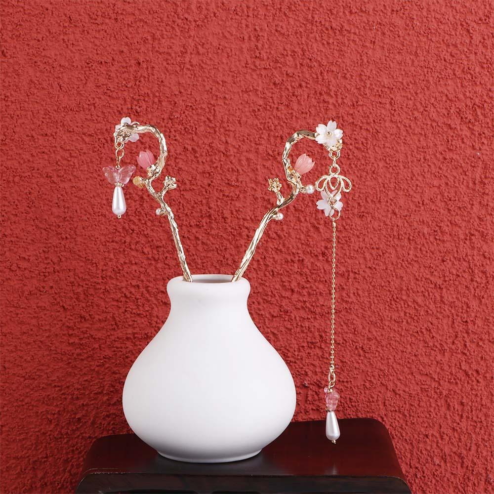 Temperament Pearl For Girls Hair Clip Korean Hanfu Hairpins Women Hair Sticks Chinese Hair Fork