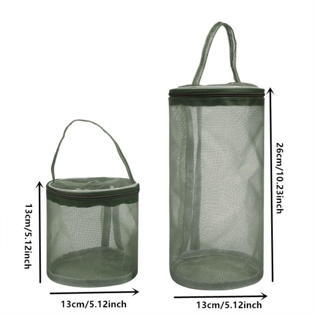 Round Yarn Storage Mesh Bag Hollow Mesh Portable Knitting Wool Yarn Bags Lightweight Crochet Yarn Handbag Organizer