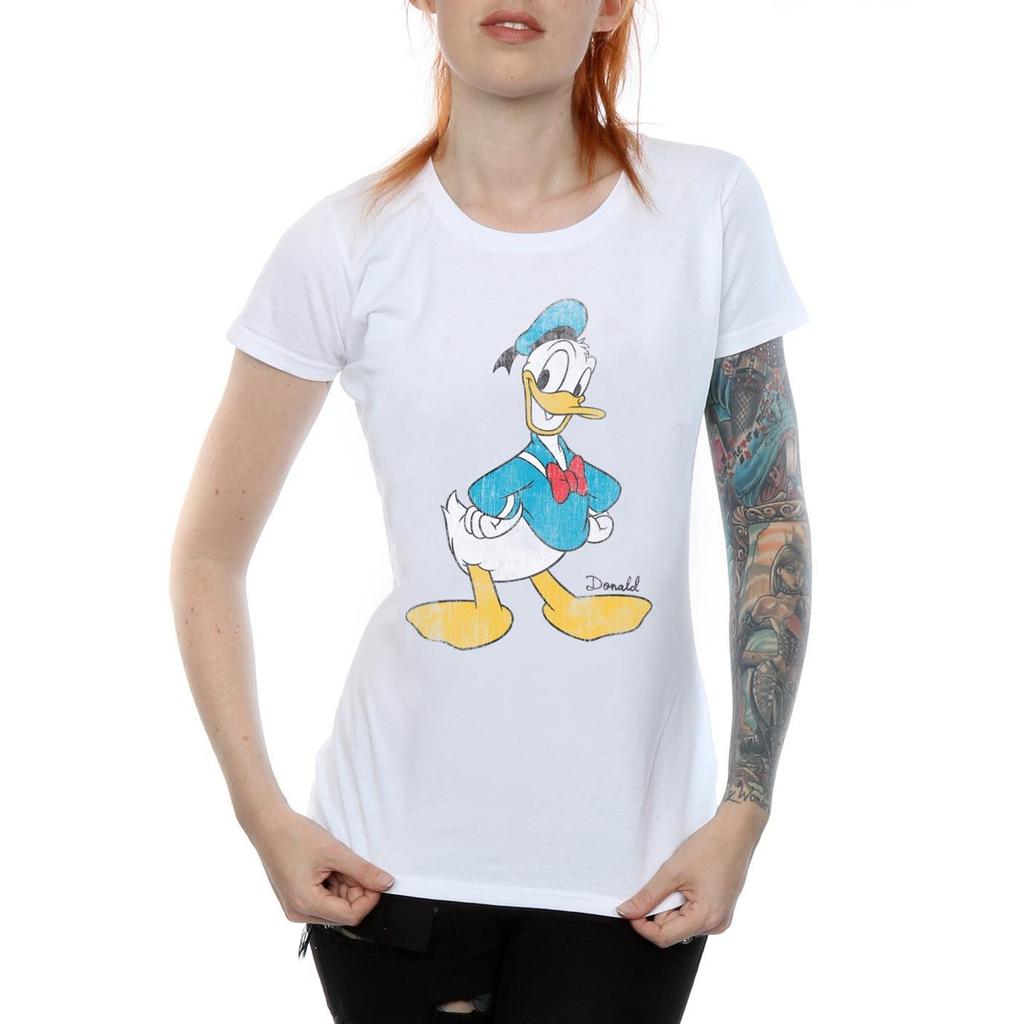 Disney Womens/Ladies Classic Donald Duck Cotton T-Shirt