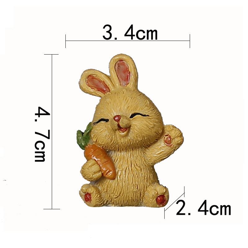Creative Small Cute Resin Animal Shape Flower Pet Figure Diy Micro Landscape Doll Ornament