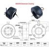 6-12 Circuit High-Speed Conductive Slip Ring, 360-Degree Rotary, 10A, Through-Bore Design