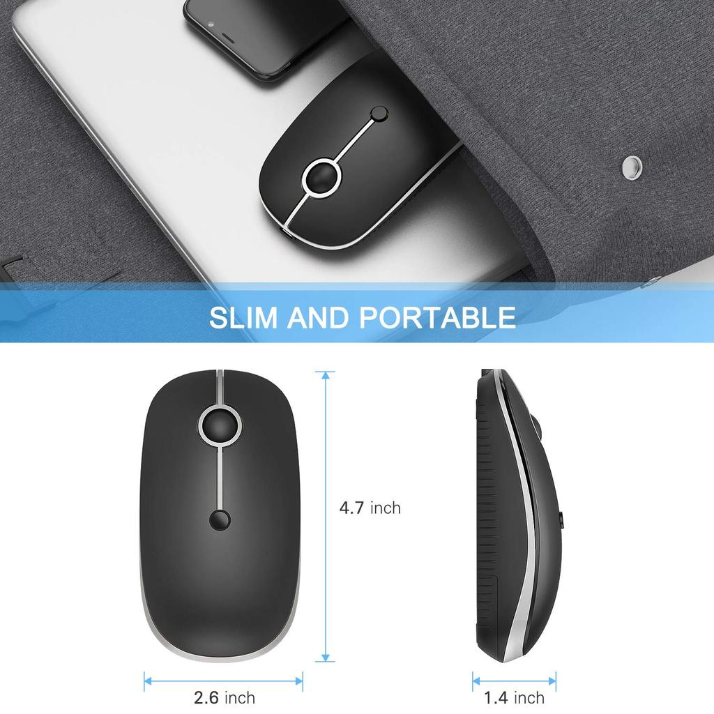 Vssoplor Comb [Skin-Friendly] Classic Design Silent Click Mouse Provides Maximum Support and Comfort for Your Hands. Buy with Confidence.