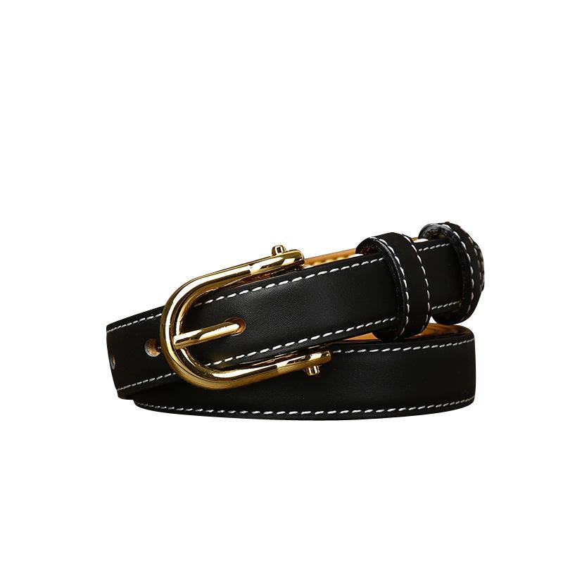 Women's Korean-Style Leather Belt Simple Fashion Trend New Pure Cowhide All-Match Casual Jeans Belt