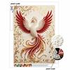 Pearl Painting 5D DIY Phoenix Pearl Gemstone Art Diamond Painting Kit for Adults/Beginners Gift Ideas Home Decor Wall Hanging Craft