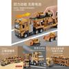 Engineering Transport Truck Model With Light Sound And Open Doors For Kids Play